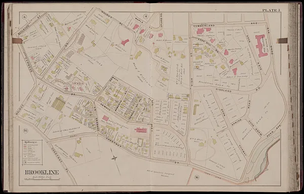 Atlas of the town of Brookline, Massachusetts