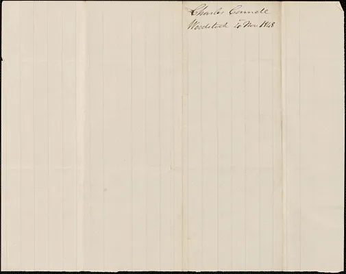 Charles Connell to George Coffin, 4 November 1848