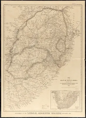 Map of the seat of war in Africa