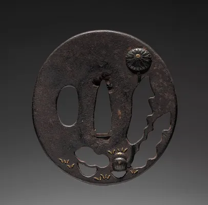 Sword Guard (Tsuba) with Dandelion