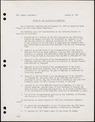 Allocations Committee; Assignments Committee; Bail Committee; Business Committee; Investigating Committee; Proposal Committee; Special Committee on Attendance at Front Meetings