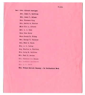 Cross Reference Memorandum