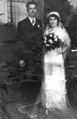Wedding Photo, Early, United States, 1937