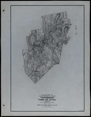 Topography Town of Athol