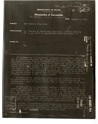 Memorandum of Conversation Between Francis MacGinnis and U. Alexis Johnson