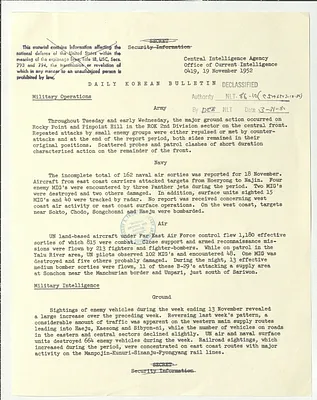 Memorandum, Daily Korean Bulletin