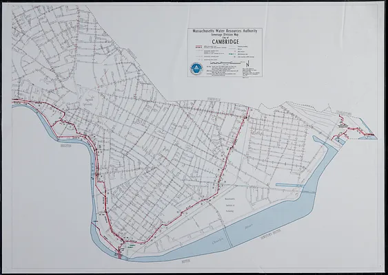 Sewerage division map city of Cambridge