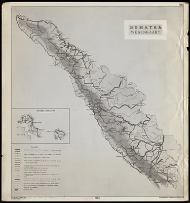 Sumatra wegenkaart