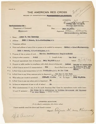 Form for Record of Transportation
