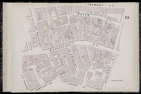 Plan of the city of Boston