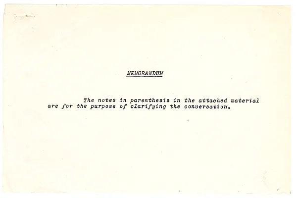 Summaries of Telephone Conversations