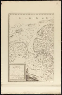 Neue geographische special karte von dem fürstenthum Ostfries, und dem Harrlingerlande