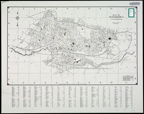 Map of Watertown