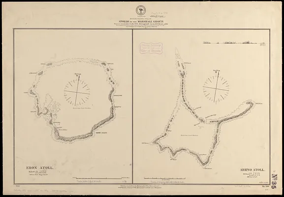 North Pacific Ocean, atolls in the Marshall Group