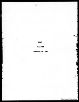 Volume 792, November 5 – November 9, 1944