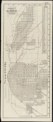 Wright's map of La Crosse