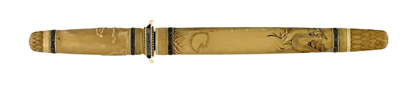 Small dagger (tanto) - tsuka - Fukurokuju. saya - dragon in clouds, tiger under bamboo and moon (includes 51.1159.1-51.1159.4)