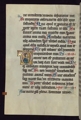 Historiated Initial ""D"" with an Apostle