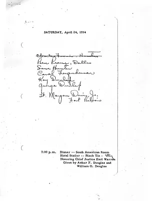 Lyndon Johnson's 1954 Desk Diary I, beginning 4/24/1954
