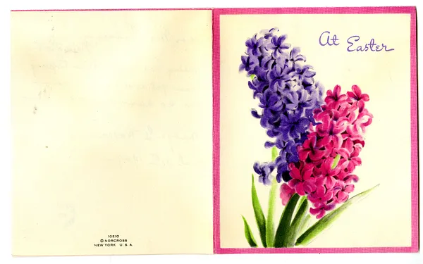 Easter Card from Madge Gates Wallace to Victoria Geaney