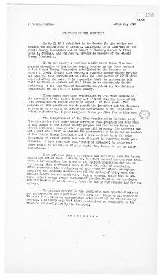 White House Press Release, Statement by President Harry S. Truman