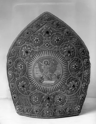 Miter with the Resurrection of Christ and Coronation of the Virgin