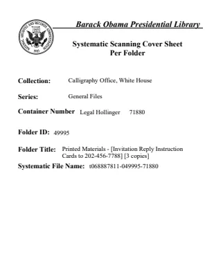 Printed Materials - [Invitation Reply Instruction Cards to 202-456-7788]