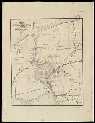Map of the River Niagara and vicinity