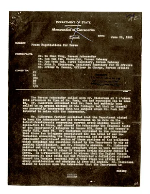 Department of State Memorandum of Conversation with John D. Hickerson and Others