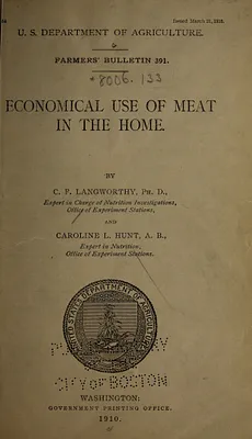 Economical use of meat in the home