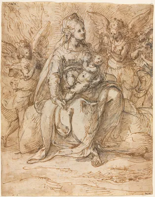 Madonna and Child with Angels