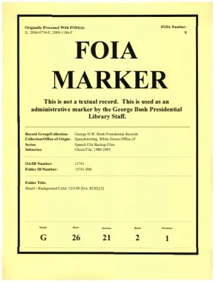 Brazil / Background Color 12/3/90 [OA 8320] [2]