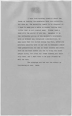 Winston Churchill to Franklin D. Roosevelt