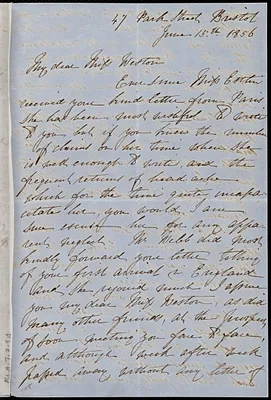 Letter from Rebecca Whitelegge, 47 Park Street, Bristol, [England], to Caroline Weston, June 15th, 1856
