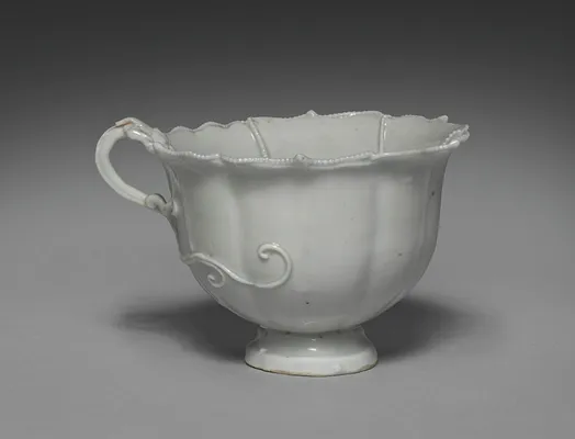 Fluted Cup with Dragon Handle