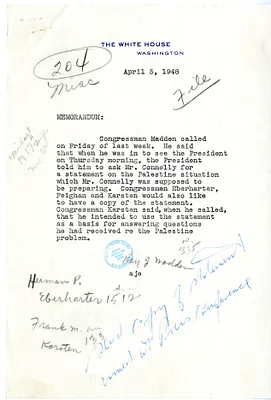 Memorandum from AJE with Related Material and Press Release