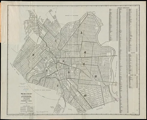 The Price & Lee Co's new map of the city of Paterson, Haledon and borough of Prospect Park