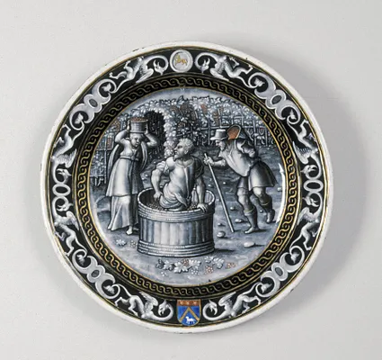 Plate with the Month of September