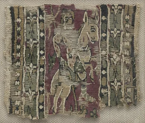 Fragment of a Clavus with Man on Horseback