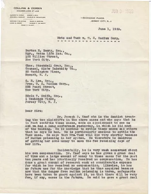 Letters Received to Burton E. Emory, Chas. Stockdell Gray, C.B. Lee, Edwin F. Smith, June 1, 1929