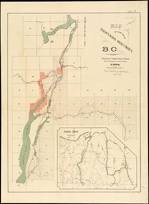 Map of portion of Osoyoos District, B.C