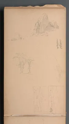 Sketchbook, page 09: Mountians and Rocks