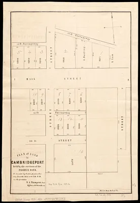 Plan of land in Cambridgeport held by the receivers of the Phoenix Bank