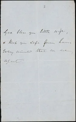 [John Biddulph Martin] autograph note to Victoria Woodhull Martin, approximately 1883-1897
