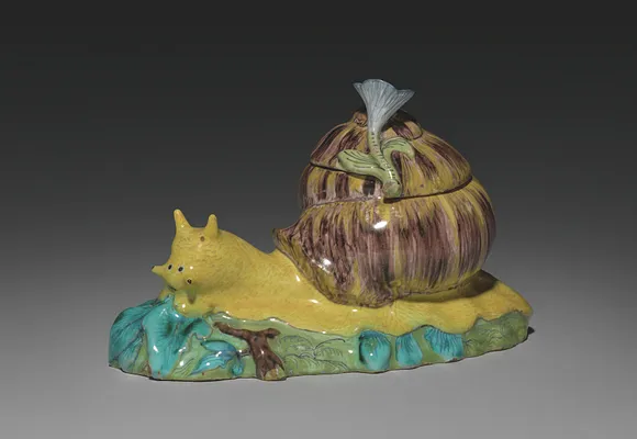 Covered Box in the Form of a Snail