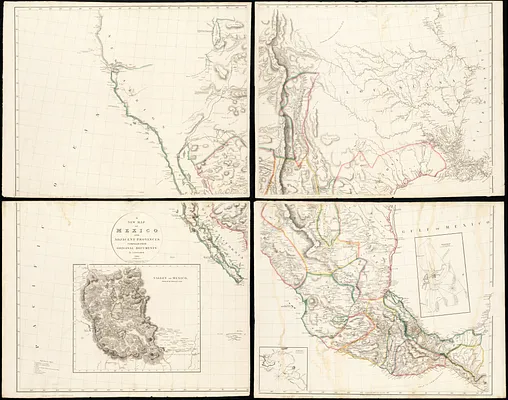 A new map of Mexico and adjacent provinces compiled from original documents