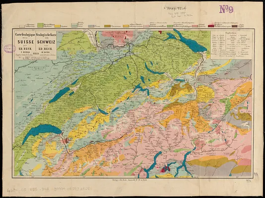 Carte geologique de la Suisse