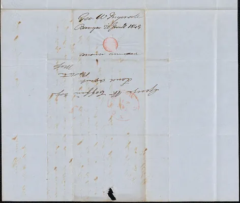 George W. Ingersoll to George Coffin, 20 January 1849