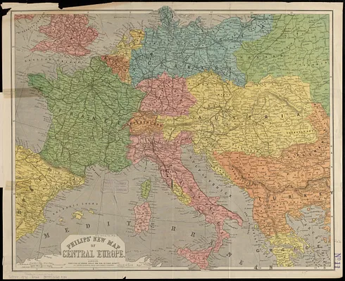 Philips' new map of Central Europe
