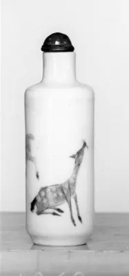 Snuff Bottle with Deer